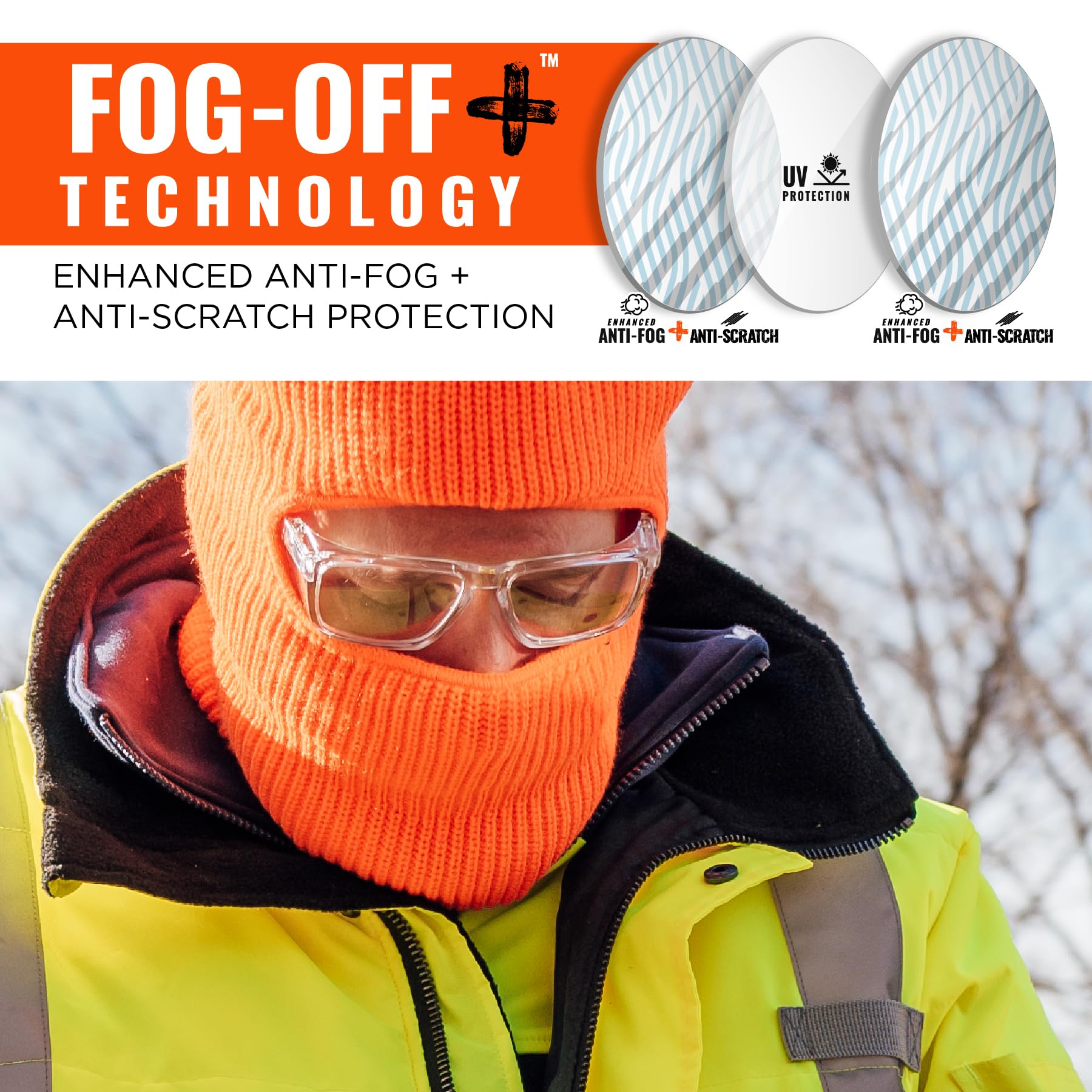 Skullerz SIXTEN Safety Glasses - Anti-Fog & Scratch Resistant -4 Skullerz SIXTEN Safety Glasses - Anti-Fog & Scratch Resistant -4