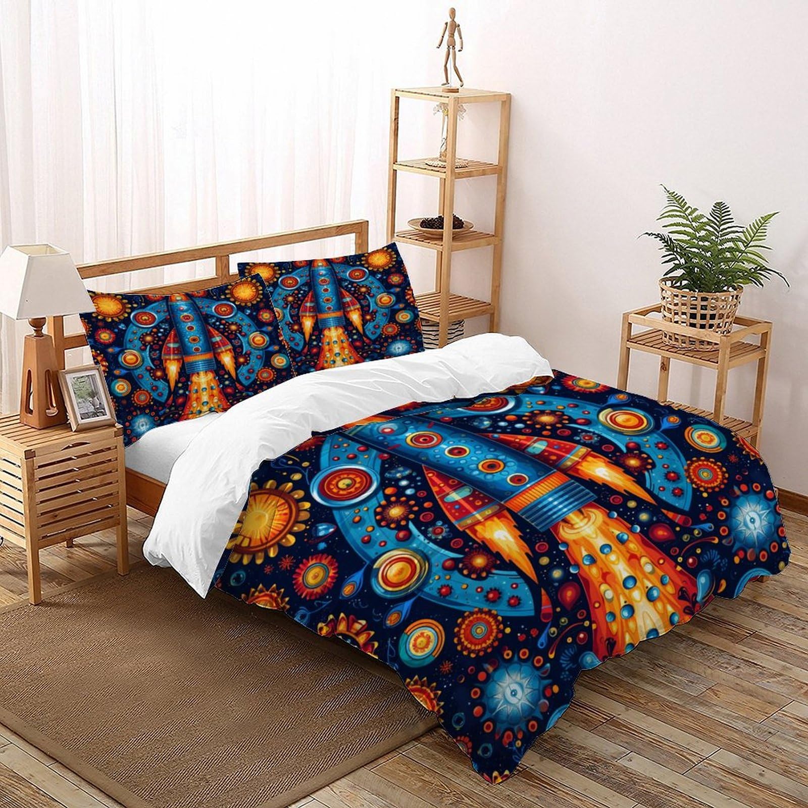 Housse de couette mandala starry sky pour lit super king adulte