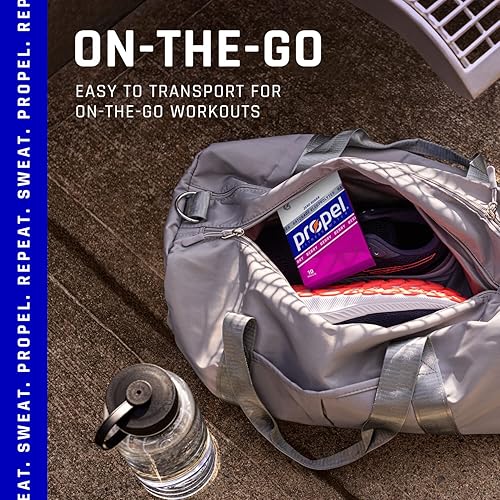 Vista 7 de Propel Paquetes de polvo de limón con electrolitos, vitaminas y sin azúcar, 0.08 onzas (paquete de 10)