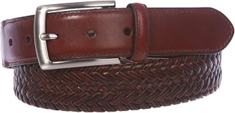 Beltiscool Men's Comfort Stretch Braided Leather Belt