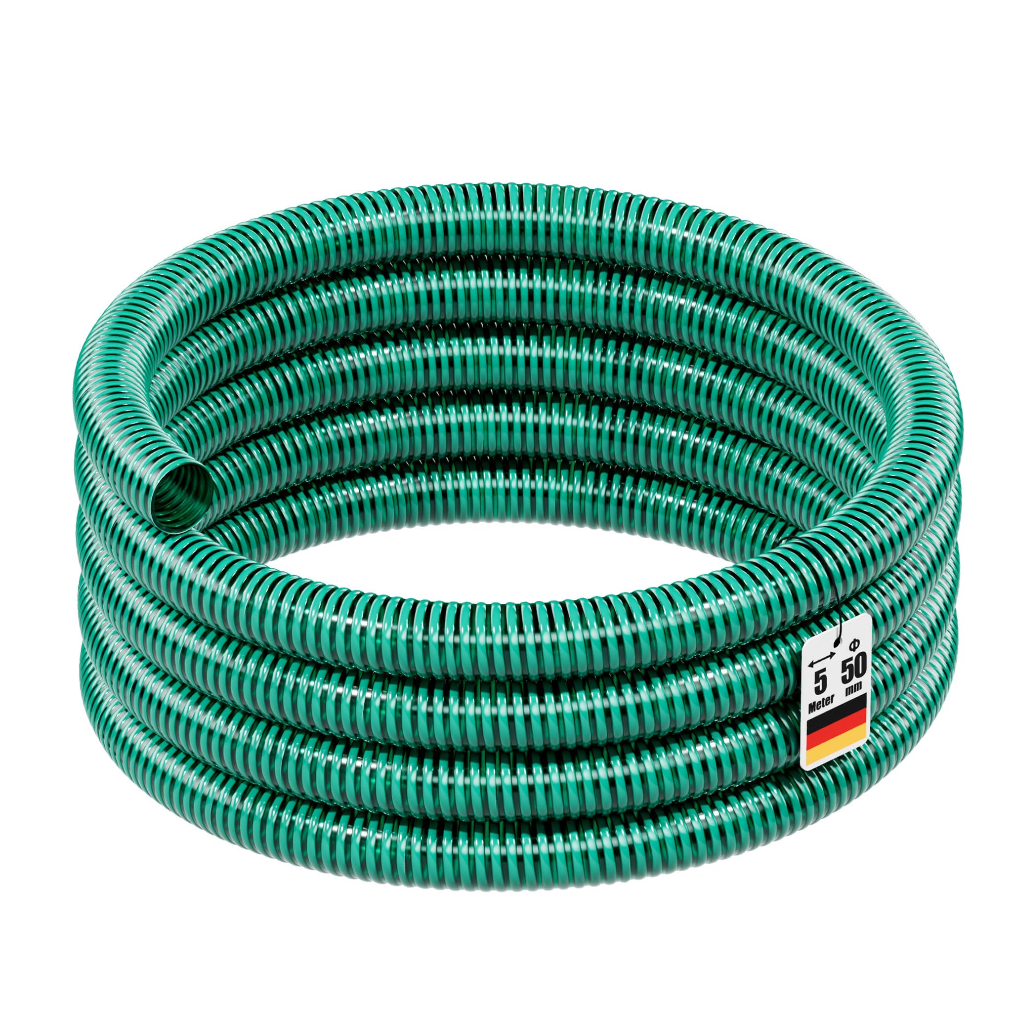 Wiltec Green 5M Suction Hose Pressure Hose 2 Inch (50Mm) - Made In Europe