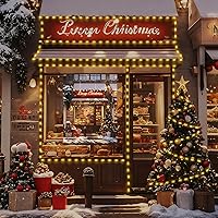 Vista 7 de Luces de Navidad de 262 pies, 800 luces LED para exteriores, alambre transparente para árbol de Navidad con 8 modos impermeables, tira de luces