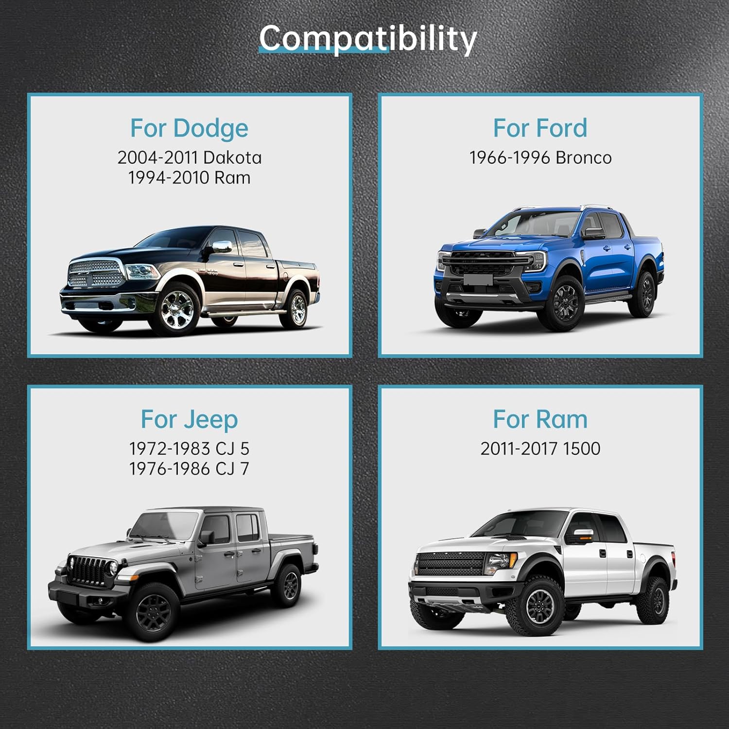 AutoForever 2" 5x5.5 to 6x5.5 Wheel Spacers 5x139.7mm to 6x139.7mm Wheel Spacers Adapters 1/2x20 Studs 108mm Hub Bore Compatible with Ram 1500 Dakota Bronco CJ5 CJ7 Silver