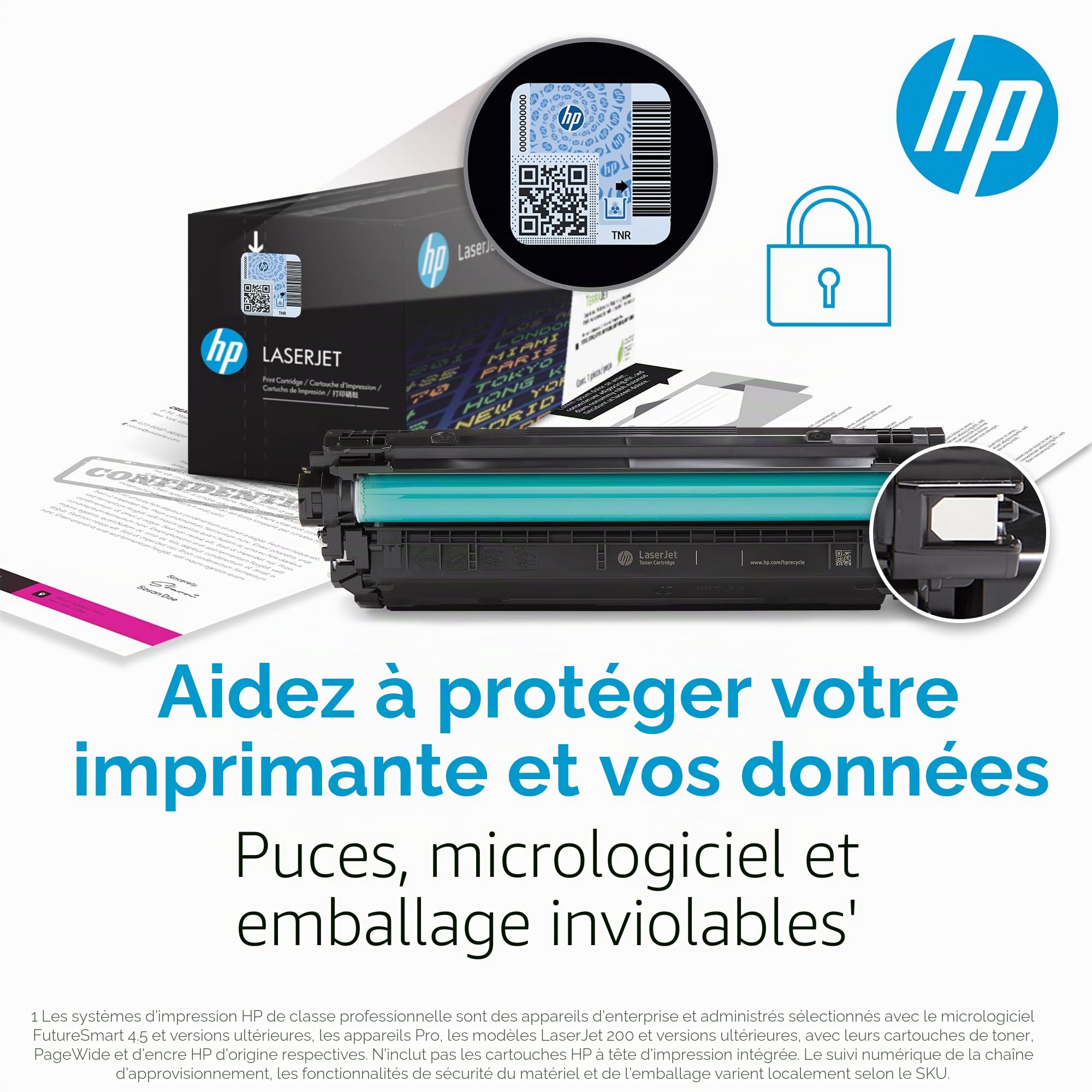 HP 508X CF361X toner haut rendement Authentique, imprimantes HP Color LaserJet Enterprise M552/M553/M577, Cyan