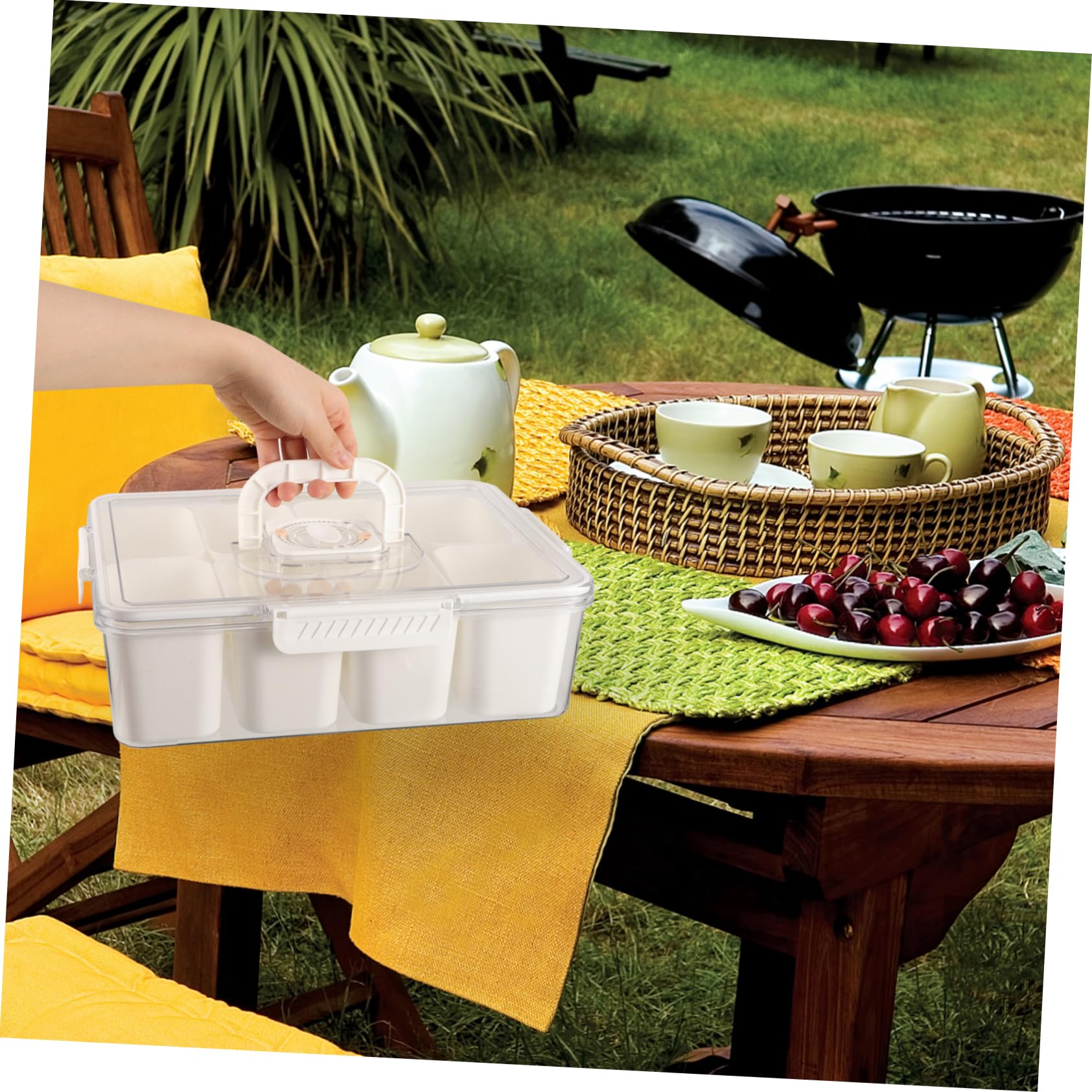 Cabilock Boîte à Collation pour Fruits Secs Et Noix Couvercle de Capacité Facile à Ouvrir pour Les Réunions de Cuisine