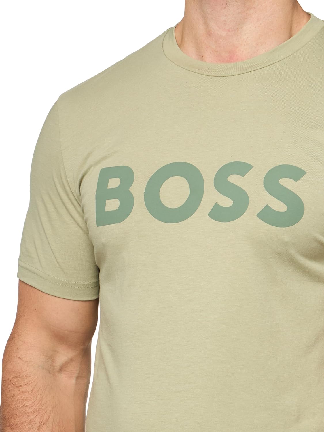 BOSS Mens Modern Bold Logo Stretch Jersey T-shirtT-Shirt - Image 3