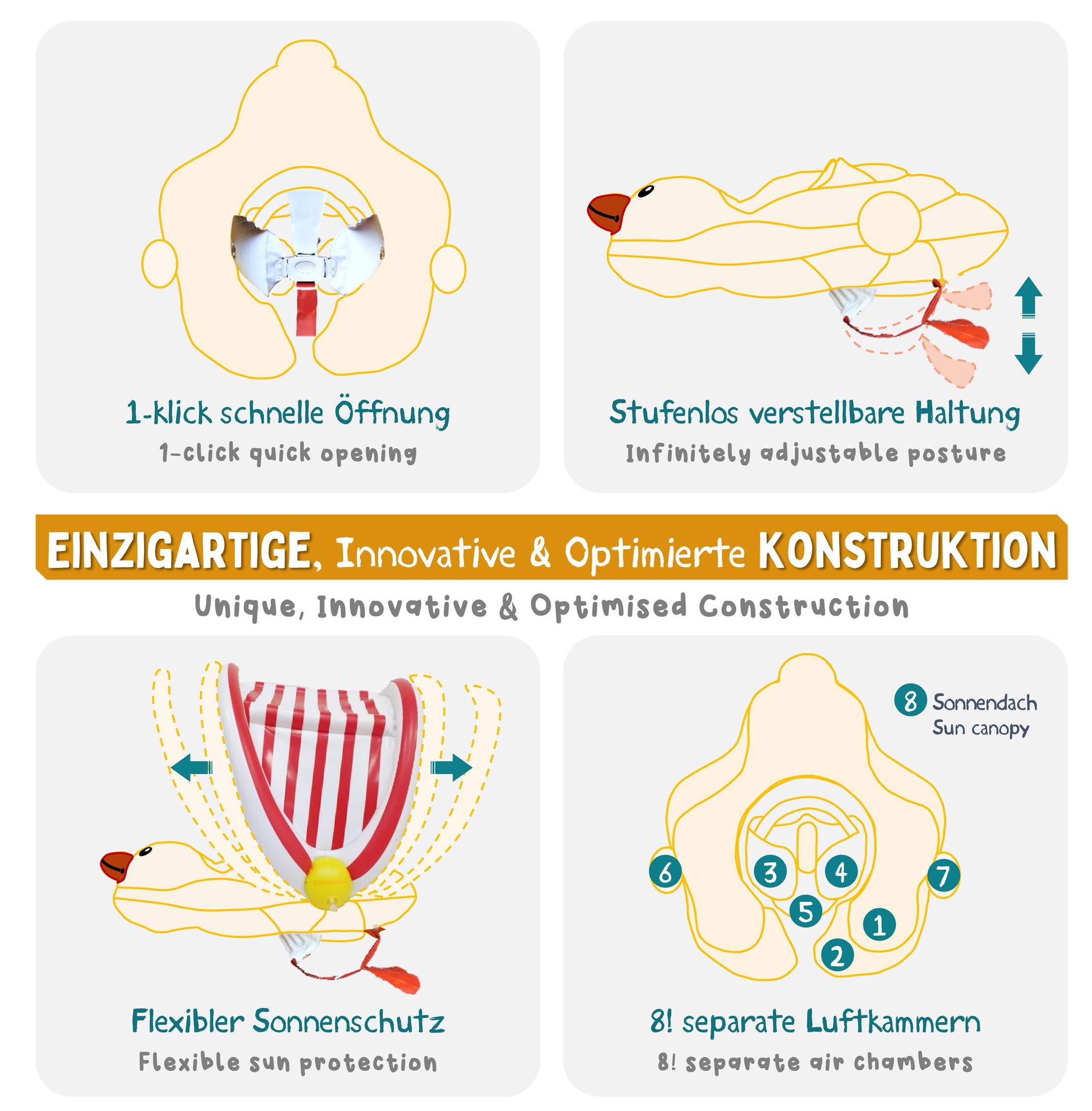EDWEKIN® Braccioli da nuoto