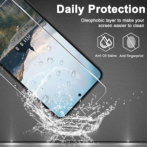 Miniatura 4 de Paquete de 3+3 Protector de pantalla para Galaxy S22 + protector de lente de cámara, vidrio templado 9H, desbloqueo de huellas dactilares,