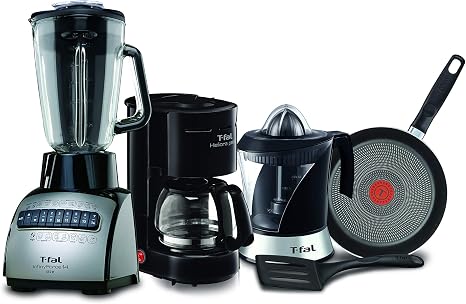 Combo Desayuno Set Elegance Plus T-Fal Color Negro : Amazon.com.mx: Hogar y  Cocina