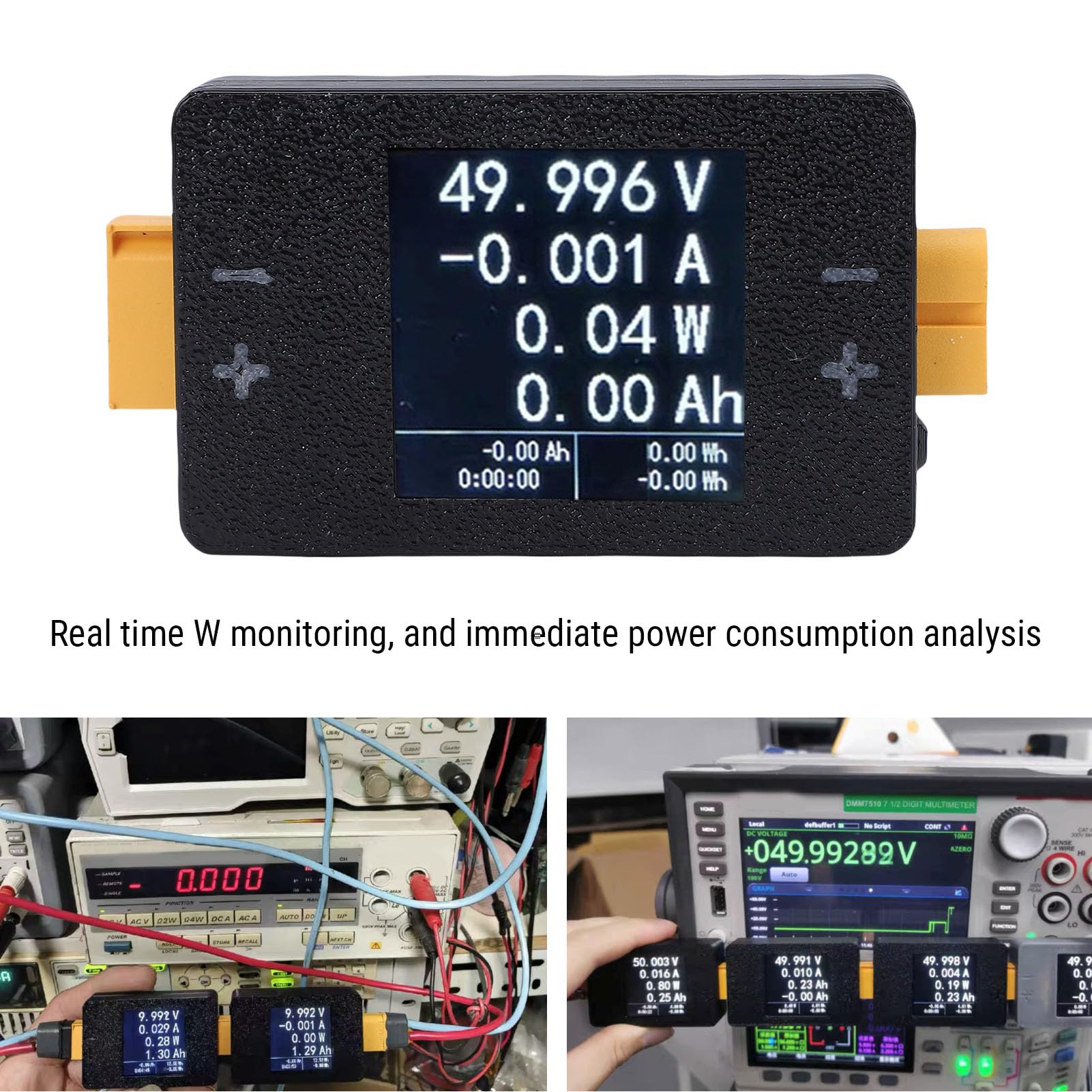 Misuratore di Potenza Digitale per Batterie RC Tester di Tensione e Analizzatore capacità Ad Alta Precisione 8-150 V 25 A Connettore XT60 per Modelli Aeromobili LIPO