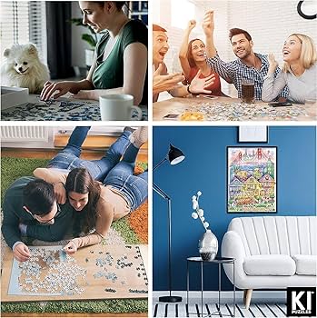 Amazon.com: Hard & Challenging 1000 Piece Puzzle for Adults – San