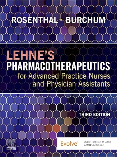 E-book - Lehne's Pharmacotherapeutics for Advanced Practice Nurses and Physician Assistants - E-Book 3rd Edition, Kindle Edition (PDF Instant Download)