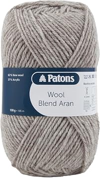 Patons Wool Blend Aran, Beige 011, 100g