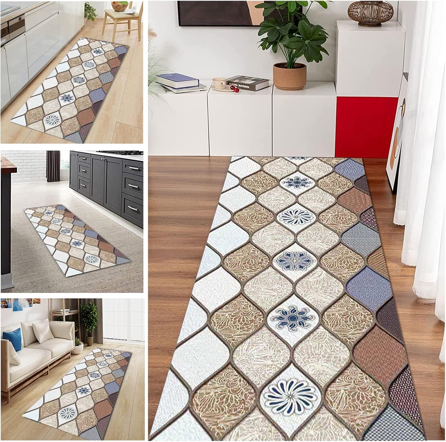 Amazon.com: Runner Rug for Hallway, Modern Narrow Area Rugs 1m/1.5m/2m ...