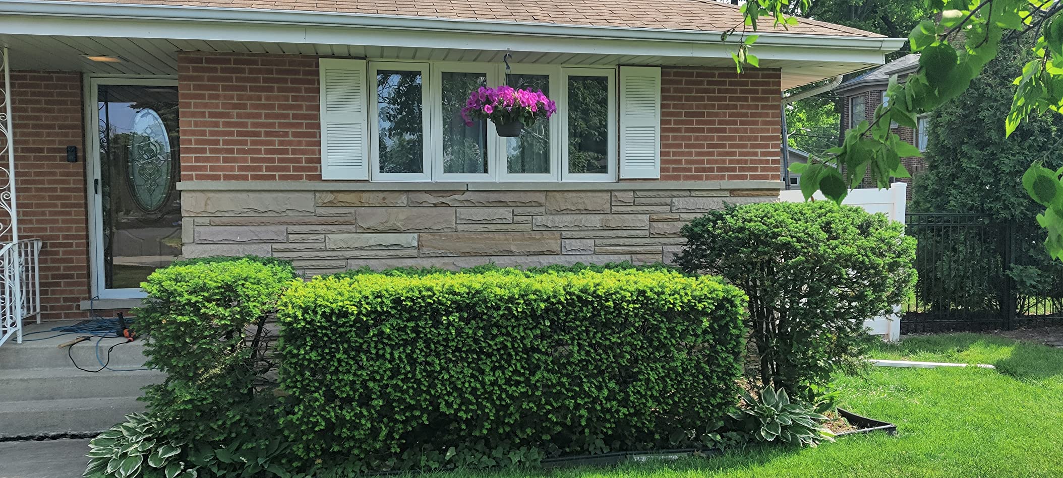 11/mo Finance Polaris Homeside Open Louver Vinyl Shutters (1 Pair) 141/2in. x 59in. 050