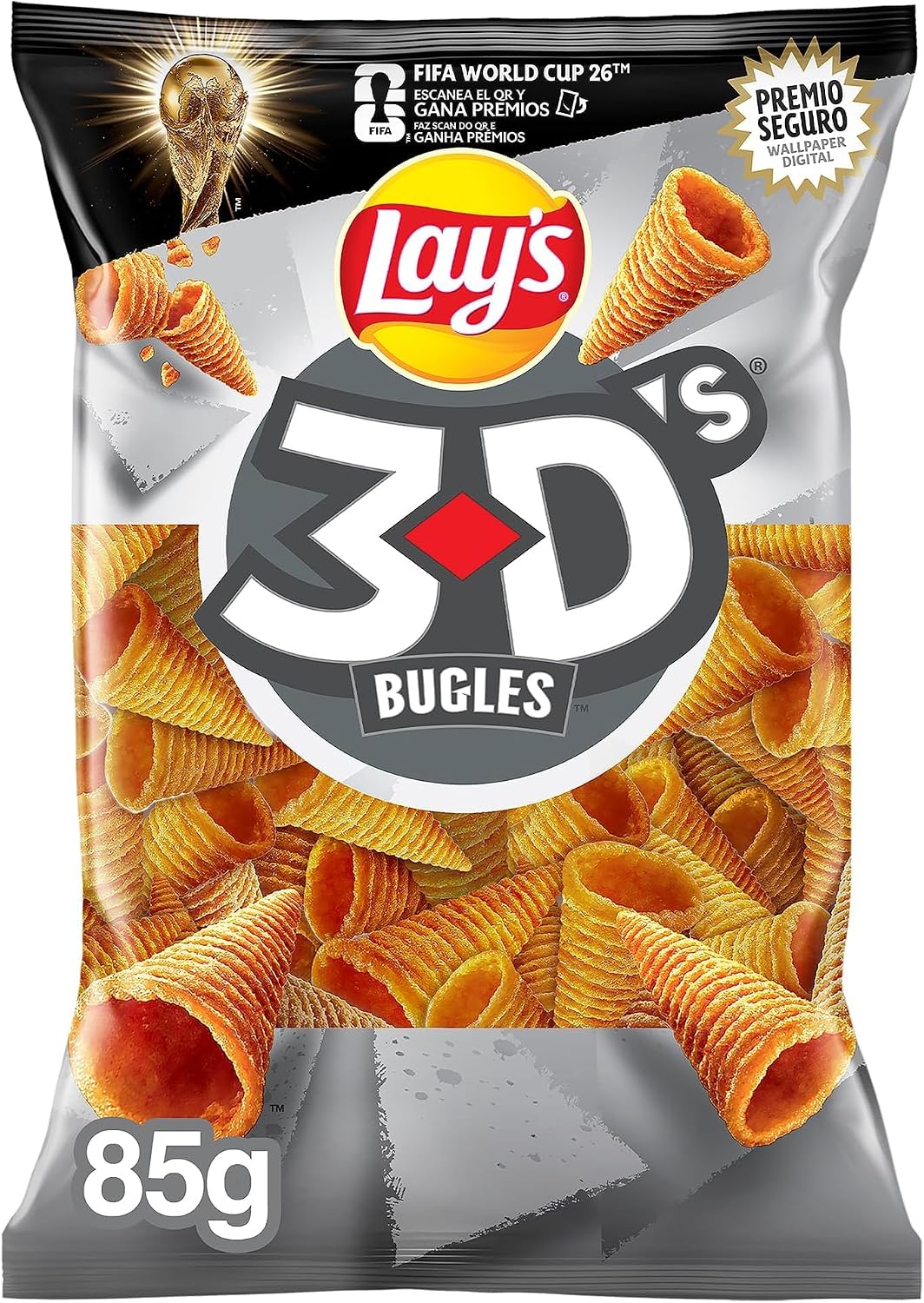 Matutano - Bugles 3D's Conos De Maíz 85 g (Paquete de 5)