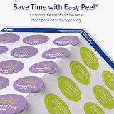 Avery TrueBlock Round Labels, 1" Diameter, Matte White, Sure Feed Technology, Print-to-The-Edge Capability, Laser/Inkjet Compatible, 720 Printable Labels Total (5224) – view 6