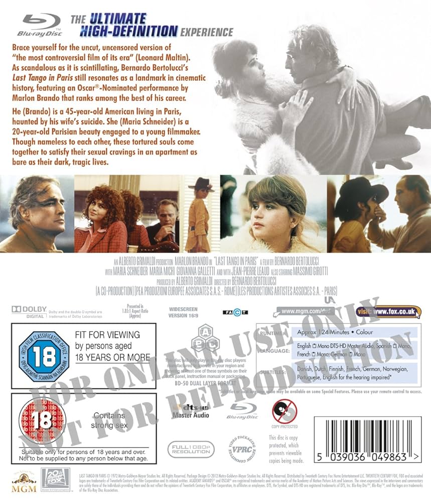 その他 Last Tango in Bradford [DVD] Amazon.com: Last Tango In Paris : Marlon Brando, Maria