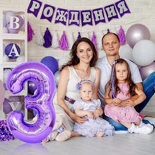 Vista 204 de Globos de 40 pulgadas, globo azul claro número 4, helio autoinflable de aluminio azul bebé para niños de 40 a 15 años, decoraciones de fiesta