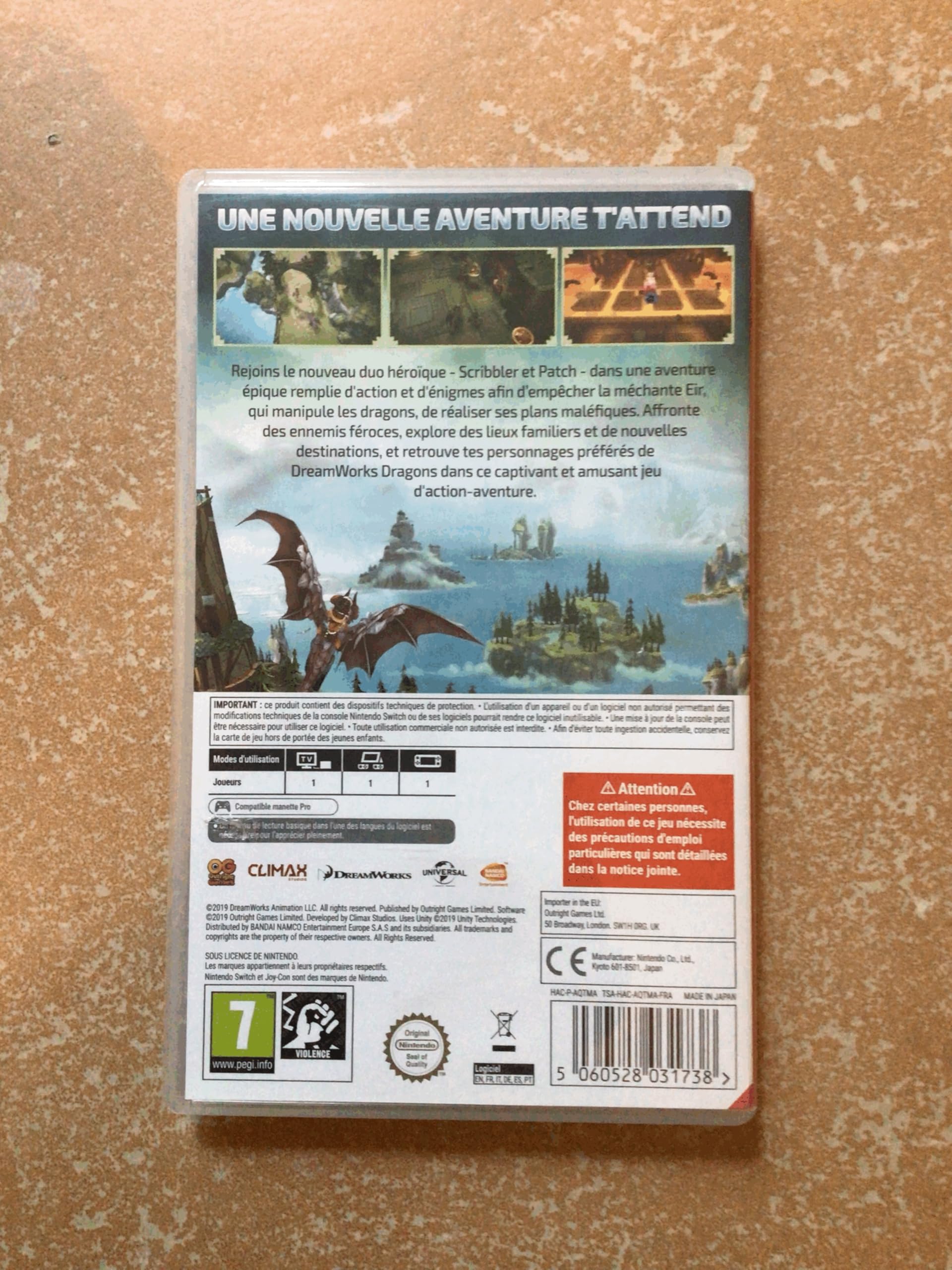 Dragons : L'aube des nouveaux cavaliers pour Nintendo Switch