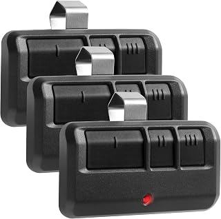 3 Replacement Garage Door Opener Remote,𝐎𝐧𝐥𝐲 Compatible with Liftmaster Chamberlain Sears Craftsman Garage Door Opener Remote 893MAX,Black,3 Pack