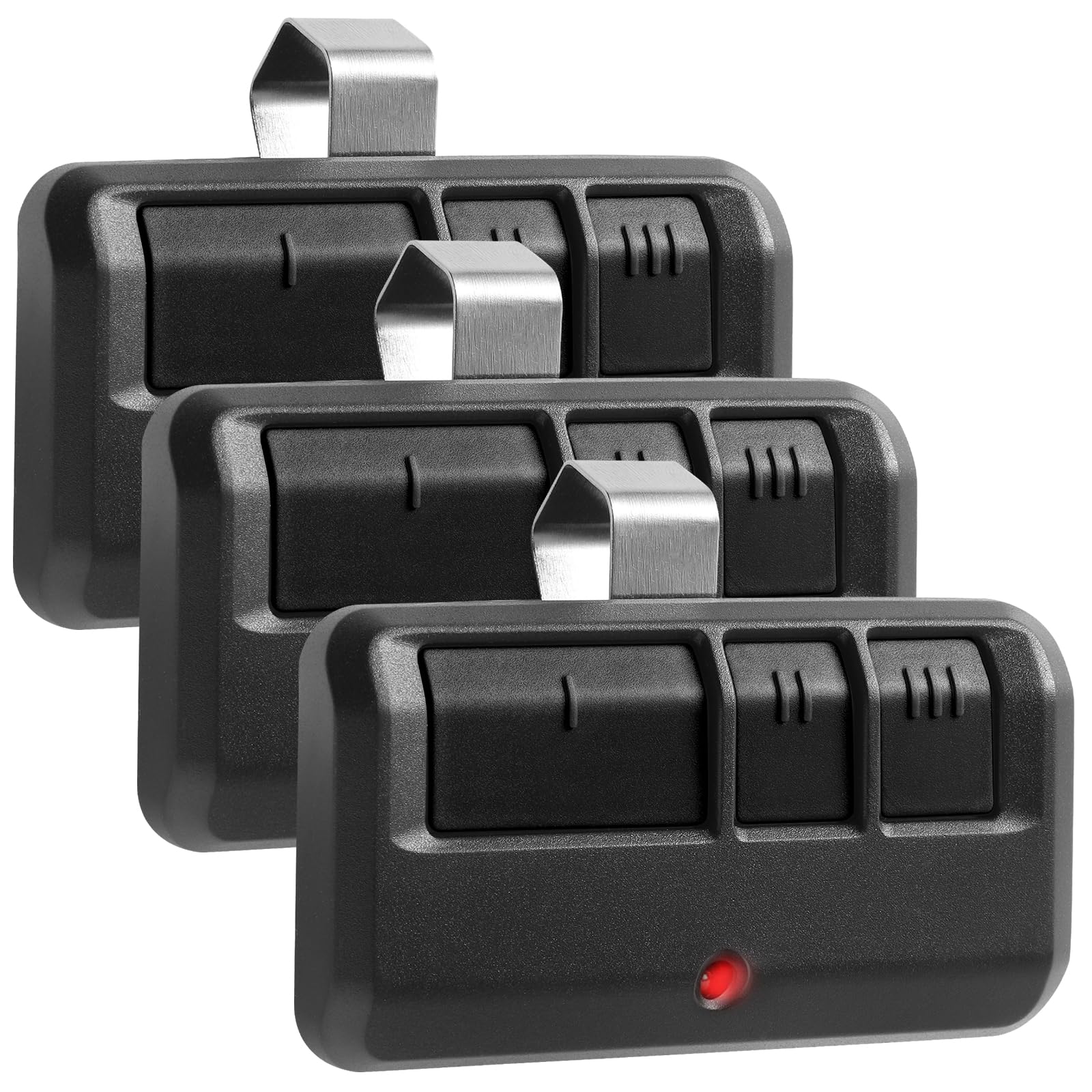 3 Replacement for Liftmaster Chamberlain Sears Craftsman 893MAX Garage Door Opener Remote,Black,3 Pack