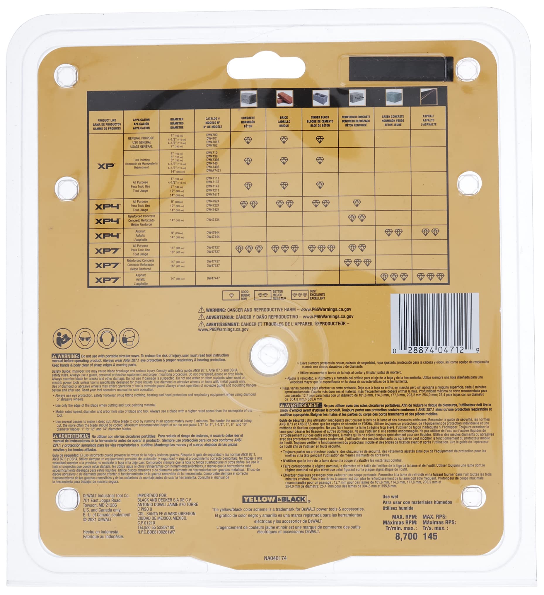 DEWALT Diamond Blade - Block & Brick Cutting -3
