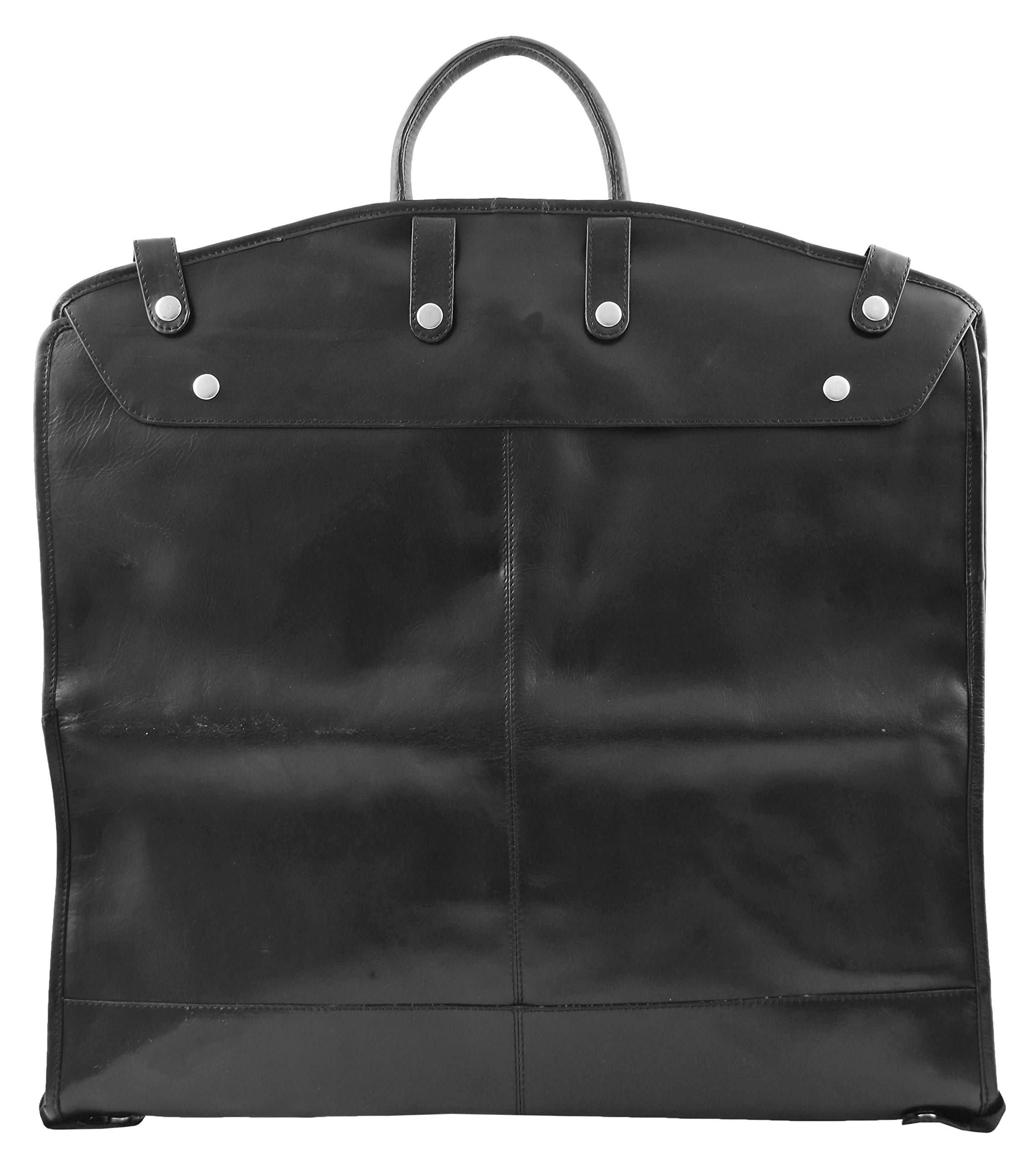 Lujo Cuero Traje Portador Que no engorda Viaje Prenda Vestido Bolsa Taipei Negro