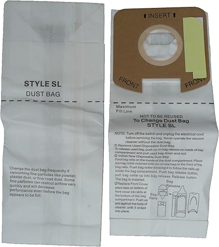 Miniatura 2 de EnviroCare Bolsas de polvo para aspiradora de microfiltración de repuesto hechas para adaptarse a los modelos verticales S782 y SC785 9 de Eureka