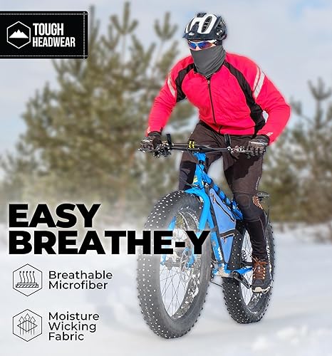 Miniatura 4 de Tough Headwear Swtich - Polainas de cuello de invierno para hombres y mujeres, polaina de cuello de forro polar, polaina de esquí, reversible
