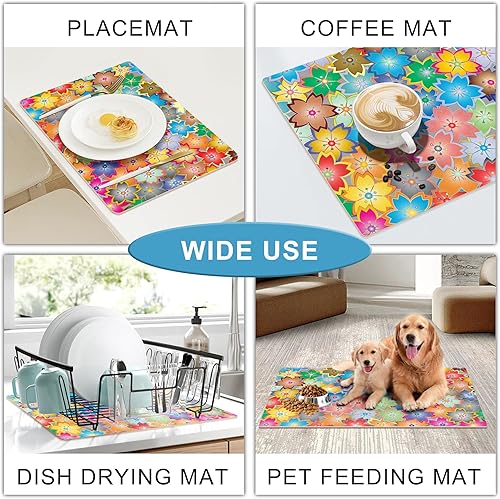 Miniatura 6 de Golener Escurridor de platos con paspartú organizador de cocina para platos cuencos tazas tapas de ollas bandejas tabla de cortar lavable Té de la