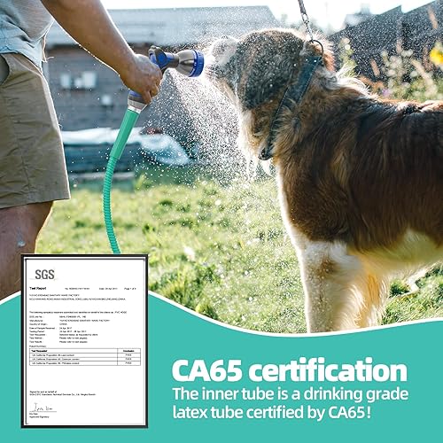 Miniatura 33 de Specilite. Manguera de jardín de acero inoxidable 304, resistente. Plateado (sliver),Aguamarina,Negro,Azul-cielo,https:/ www.Yaxa/dp/undefined