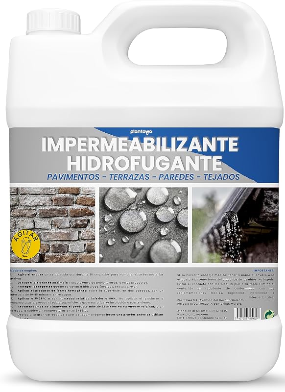 Plantawa Átlátszó Impregnálás 5L - Víztaszító Homlokzat, Beton, Terasz Védelem