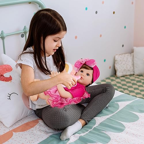 Miniatura 8 de Aori 2.0 Muñecas de bebé Reborn de la vida real que se ve real, muñecas de bebé realistas con peso de 22 pulgadas, muñeca recién nacida realista,