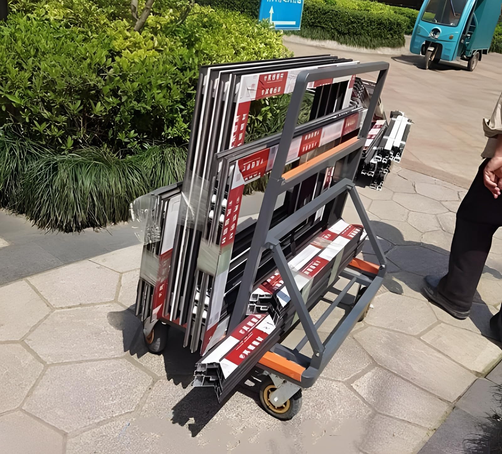 Amazon.co.jp: ポニー台車 ポータブルポニー ガラス・サッシ・板物運搬
