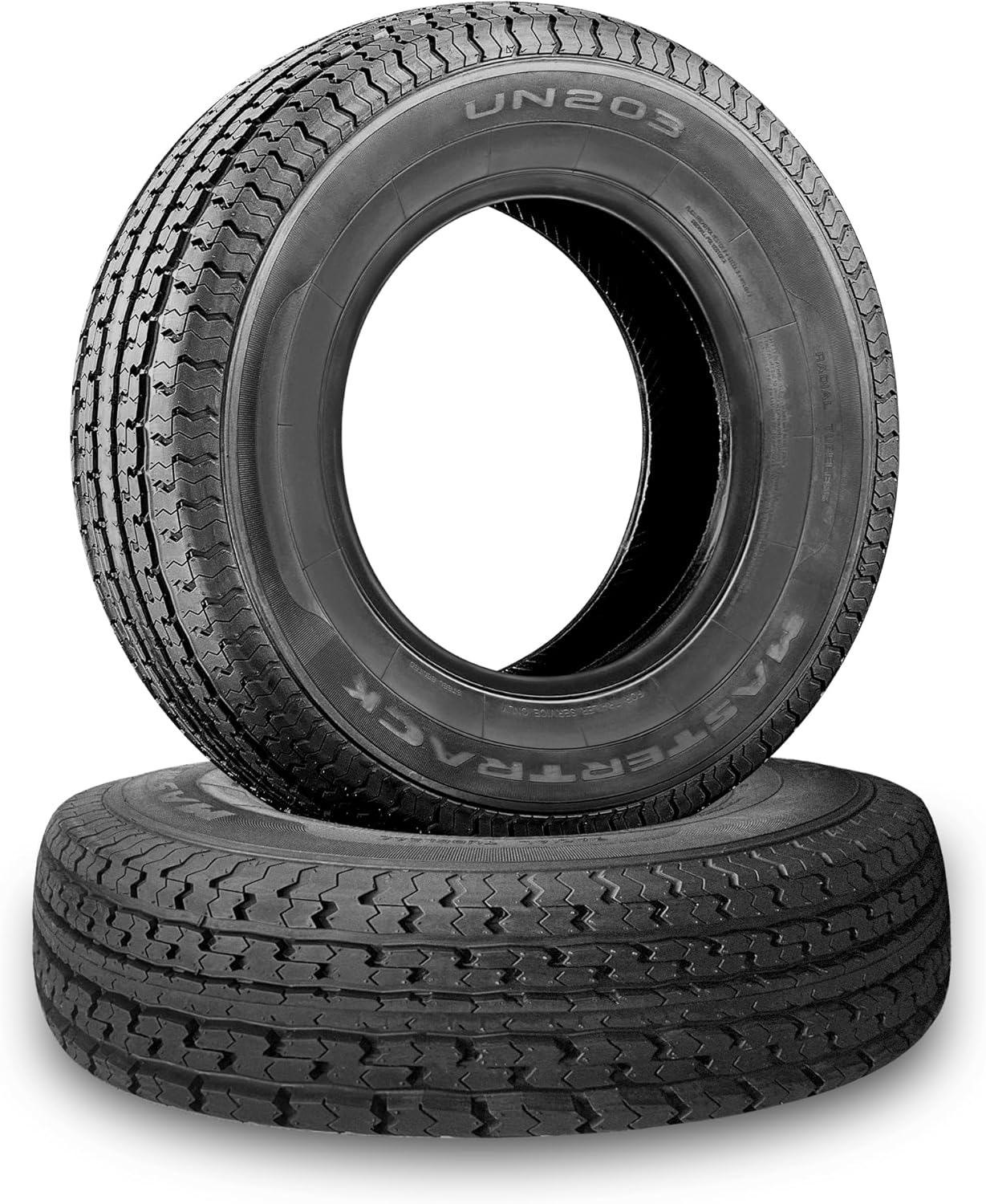 Set of 2 UN203 ST205/75R15 111N 10 Ply Load Range E Radial Trailer Tires- ST 205/75/15 - Includes 3-Year Road Hazard Warranty (Tire Only)