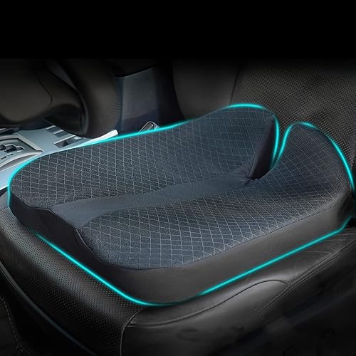 2024 Upgrades Car Coccyx Seat Cushion Pad for Sciatica Tailbone Pain Relief, Heightening Wedge Booster Seat Cushion for Short People Driving, Truck Driver, for Truck Accessories Office Chair