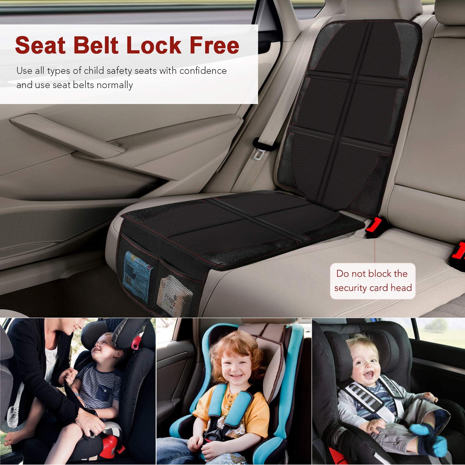 Auto Sitzschoner Schutz Shroud für FIAT Panda Trekking 2012-2020 | Starre Basis Blockiert Dellen Strukturierte Shrouds Rutschfest Elastische Bezuege Schuetzen Innen Auto Sitz Leder