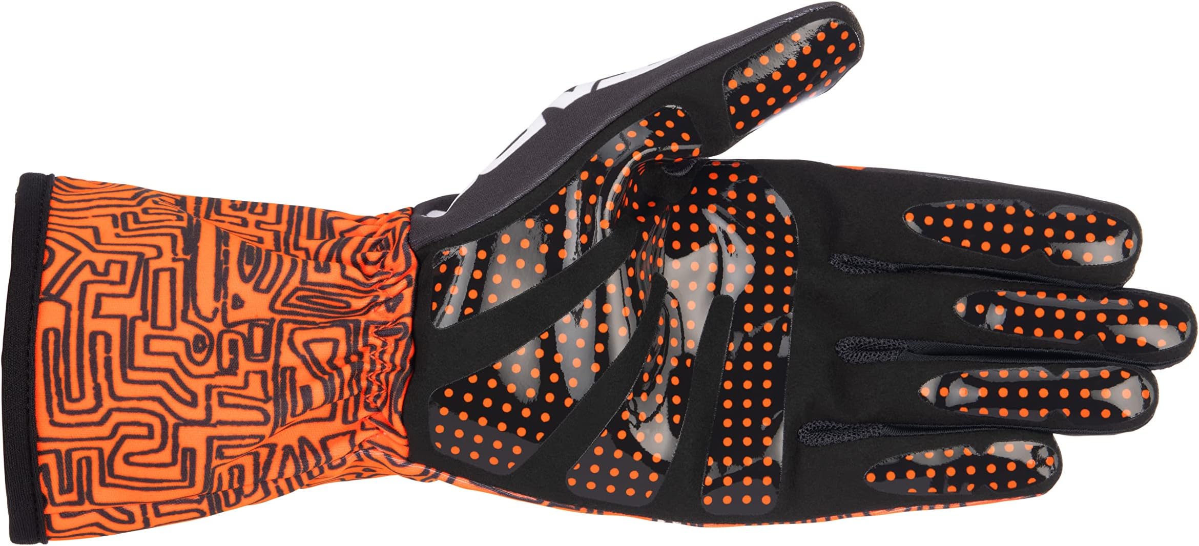 Alpinestars Tech-1 K Race v2 Vertical Karting Gloves (Large, Orange/Black)