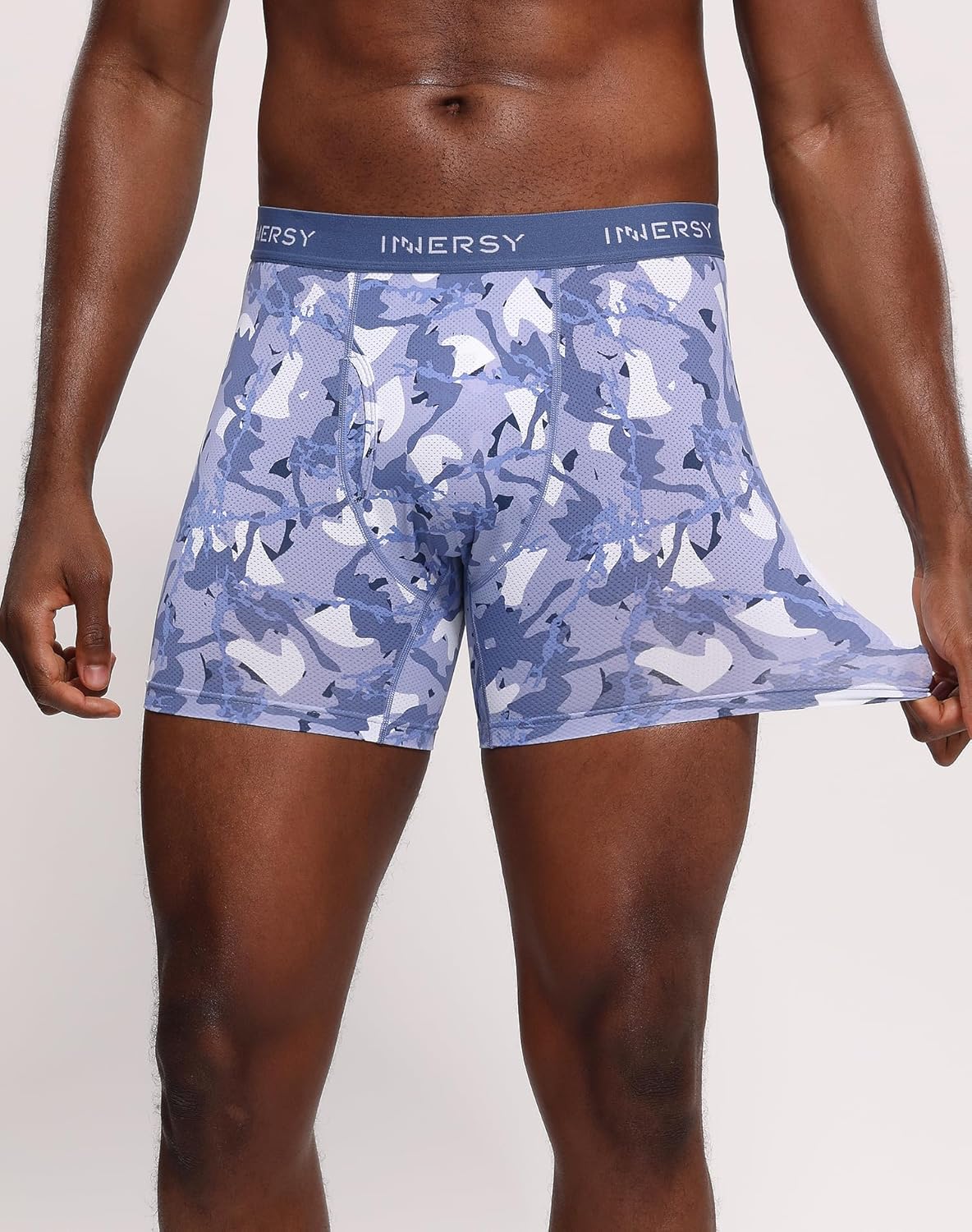 INNERSY Men's Breathable Mesh Boxer Briefs Cooling Moisture Wicking Underwear 4-Pack - Image 2