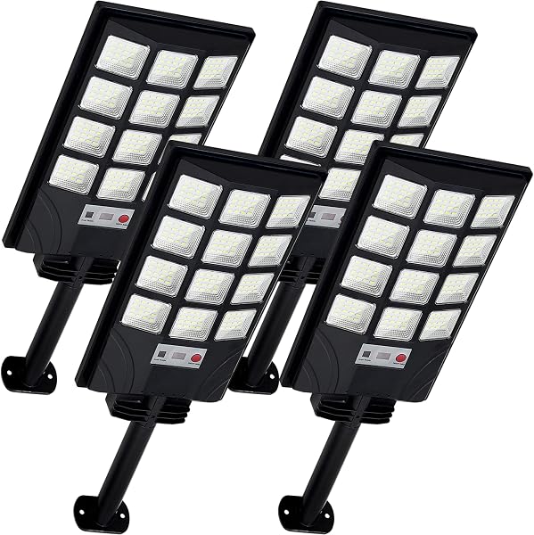 Aqraou Solar Lights Outdoor for Outside, IP66 Waterproof Solar Street Lights Outdoor with Motion Sensor & Dusk to Dawn,