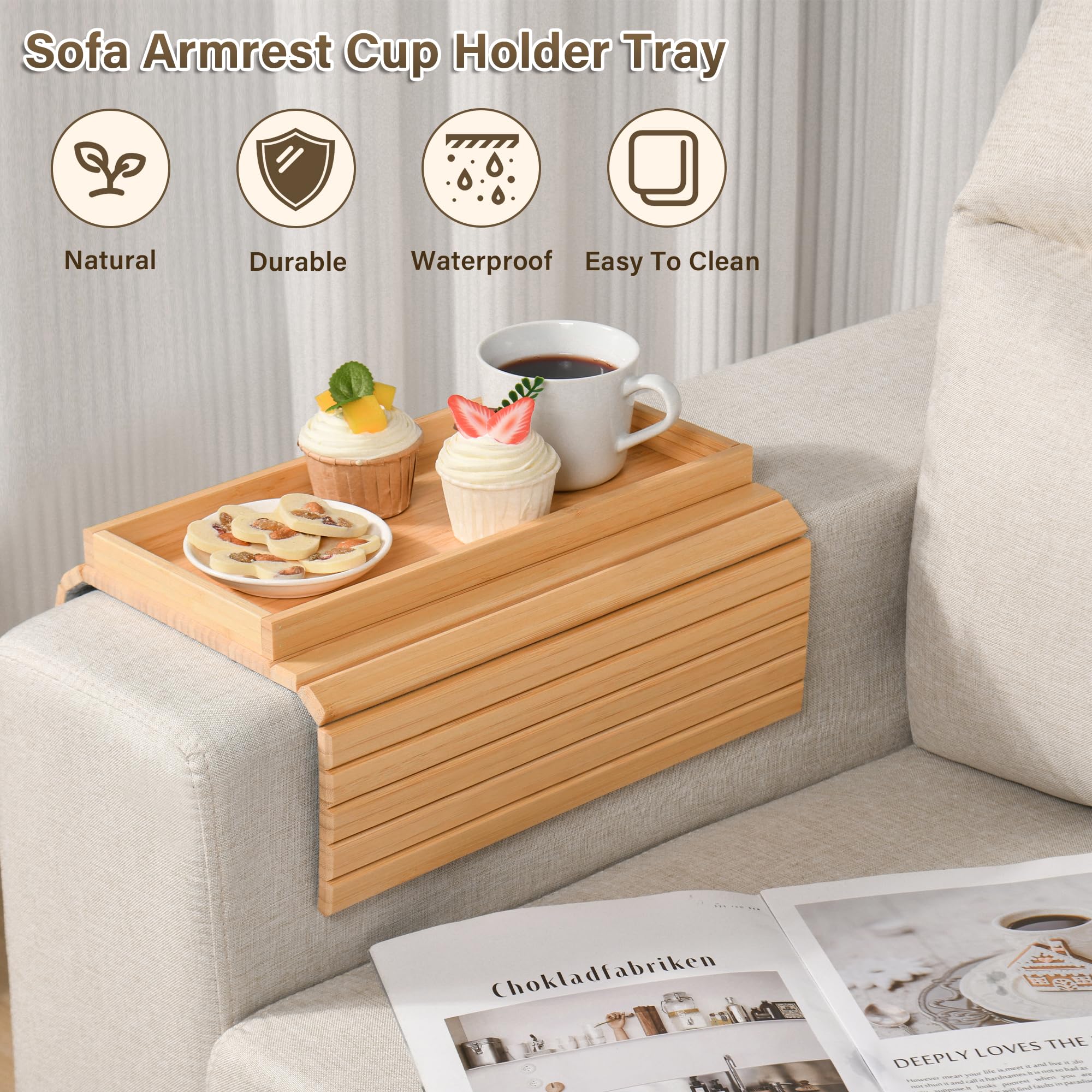 Tavolino Per Mangiare A Letto Vassoio Pieghevole In Bambù Per