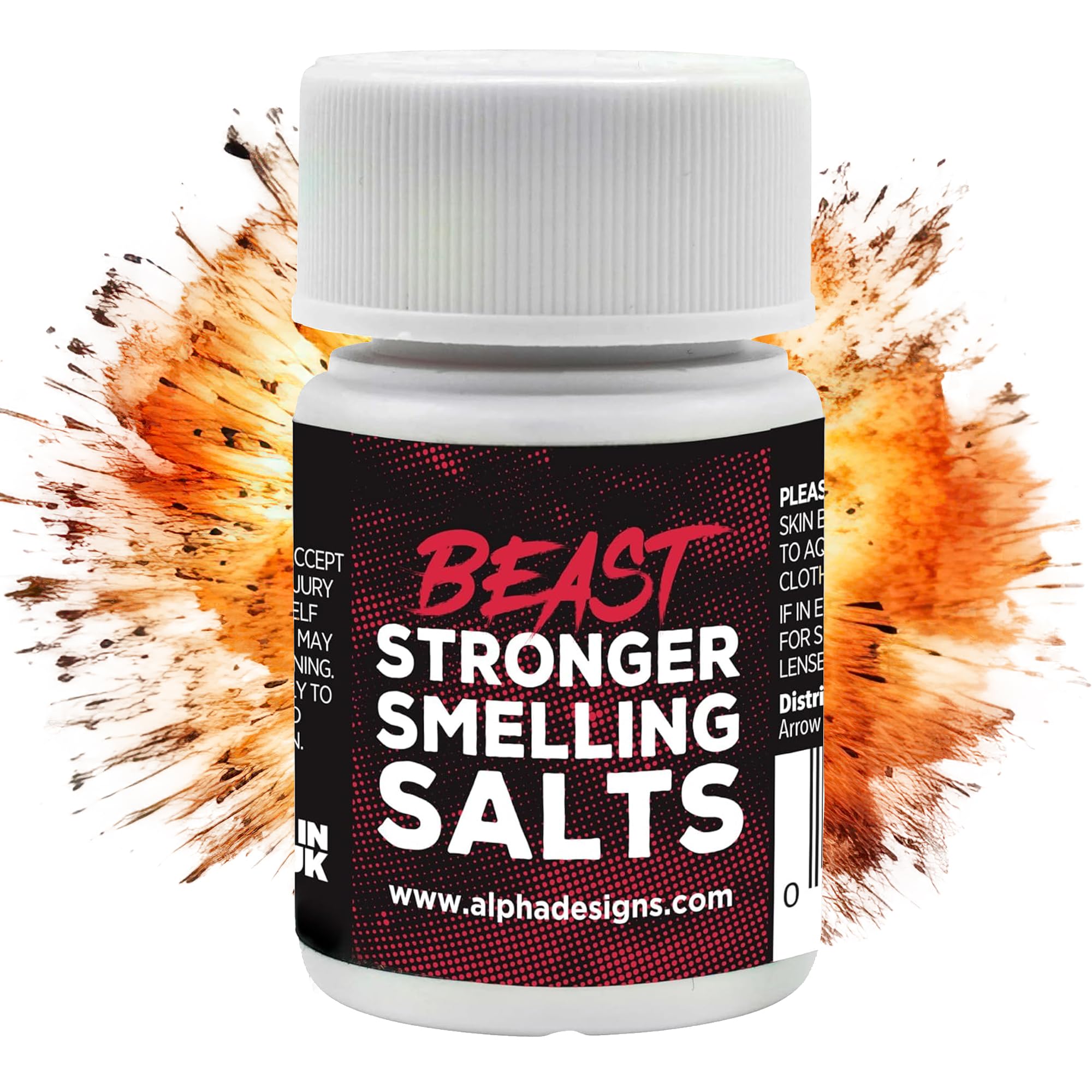 Alpha Designs | Smelling Salts Weightlifting - Beast | Bodybuilding Gym Accessories by Strongman Eddie Hall | High Strength Sniffing Salts