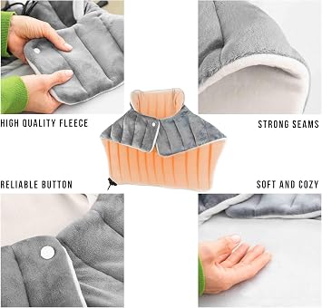 Heating Pad for Neck, Shoulders and Back Pain Relief 12 Volt Weighted Car Electric Heated Blanket 45min Auto Shut Off, Fathers Day Gift for Father Men Women
