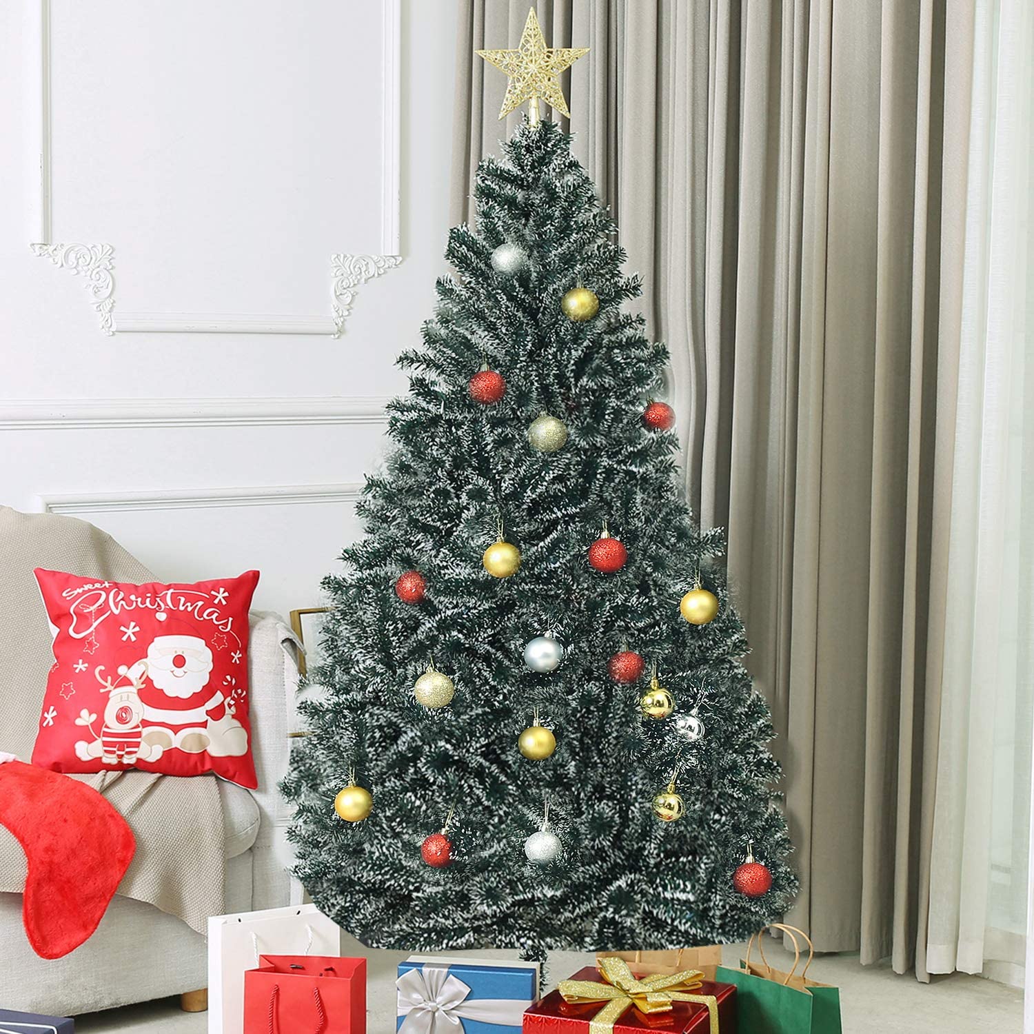 Amazon.co.jp: 4フィート 人工クリスマスツリー 本物そっくりの