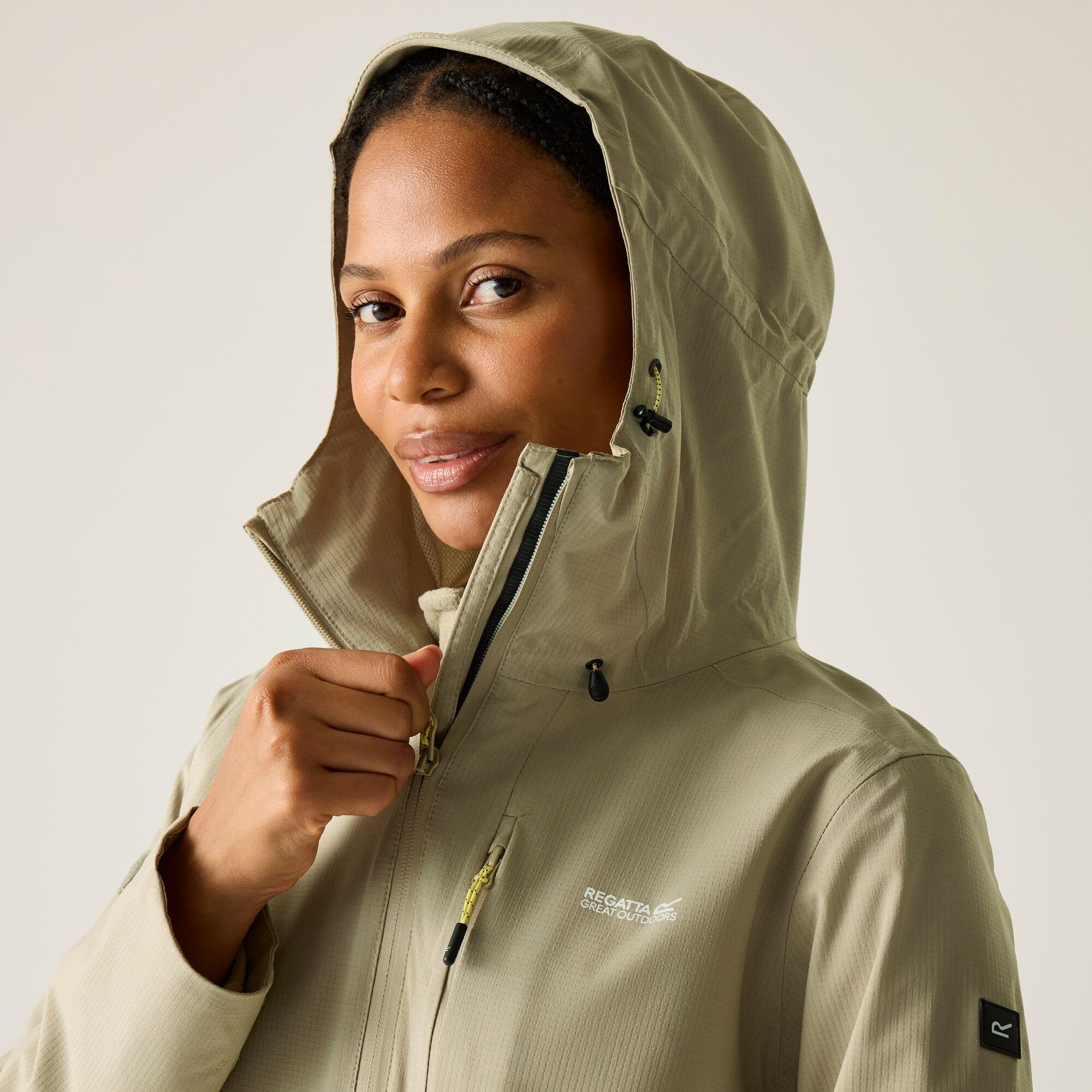 Regatta Outdoorjacke/Regenjacke Oklarna für Damen Wasserdicht mit Kapuze