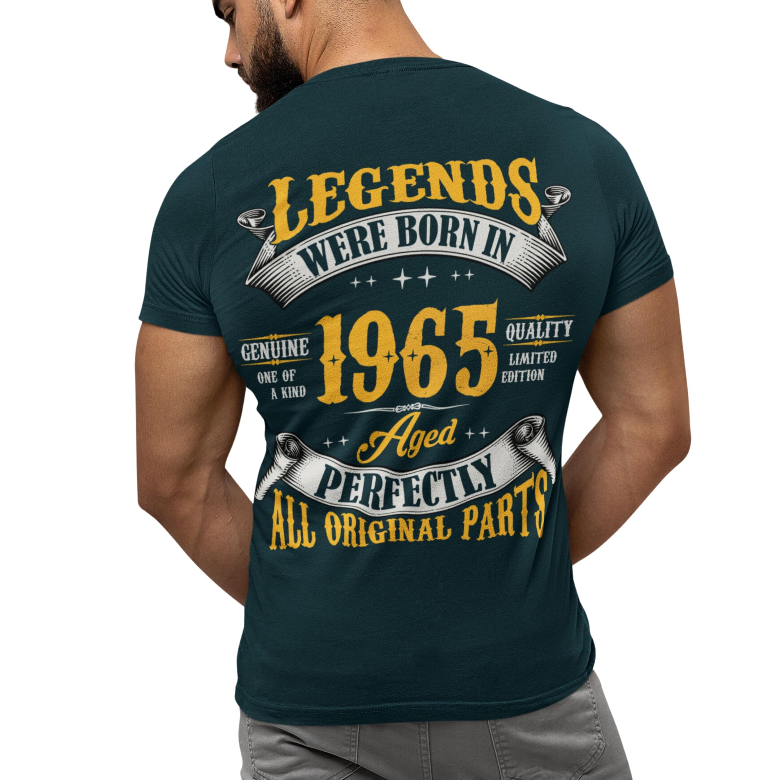 Camiseta masculina de aniversário de 60 anos, Legends were Born in
