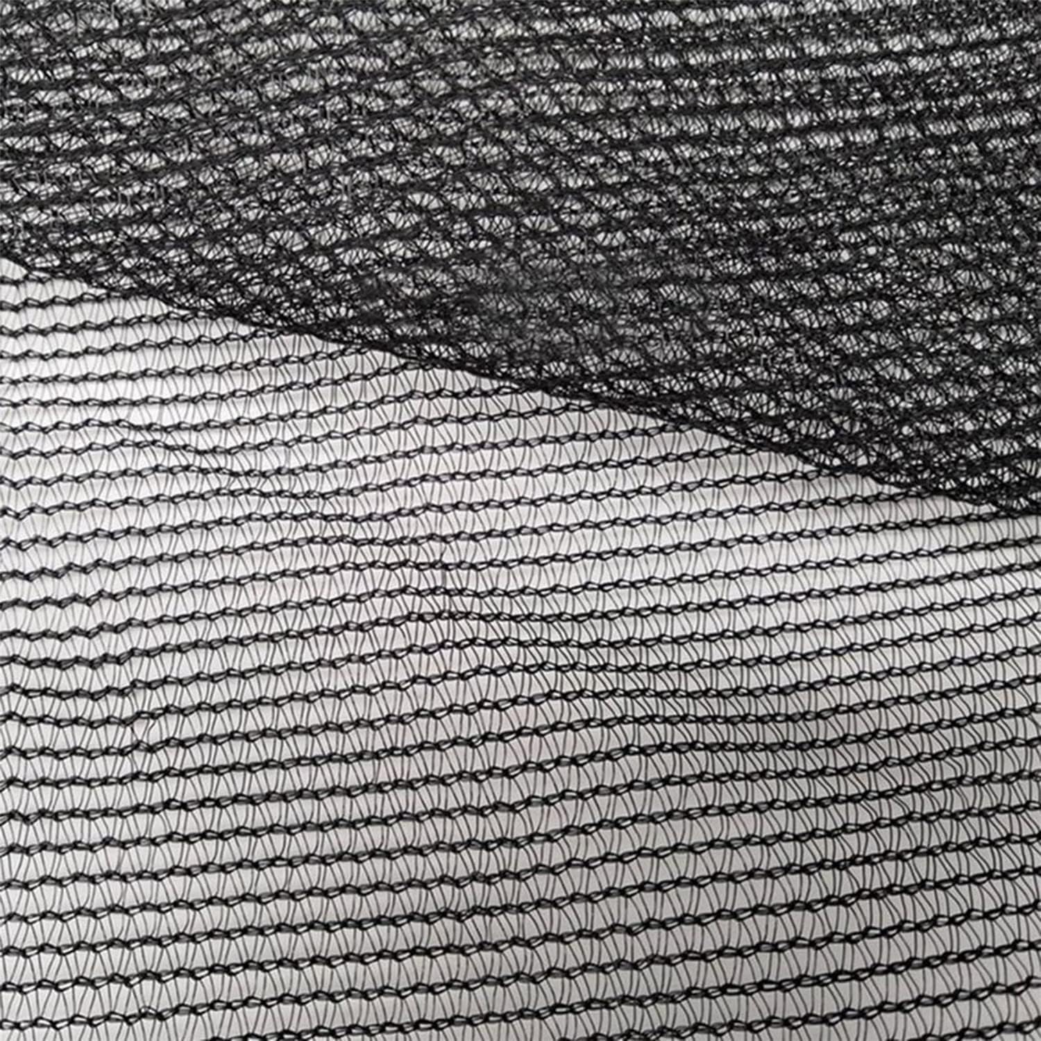 Rete Di Ricambio Per Trampolino Con Chiusura A Cerniera, Per 6 Pali, Diametri Da 1,83 A 4,27 M, In Polietilene Anti-UV, Nera