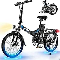 VARUN Peak 750W Folding Electric Bike - 40 Mile Range, 20MPH Speed, 48V Removable Battery, 20" Adult Commuter eBike