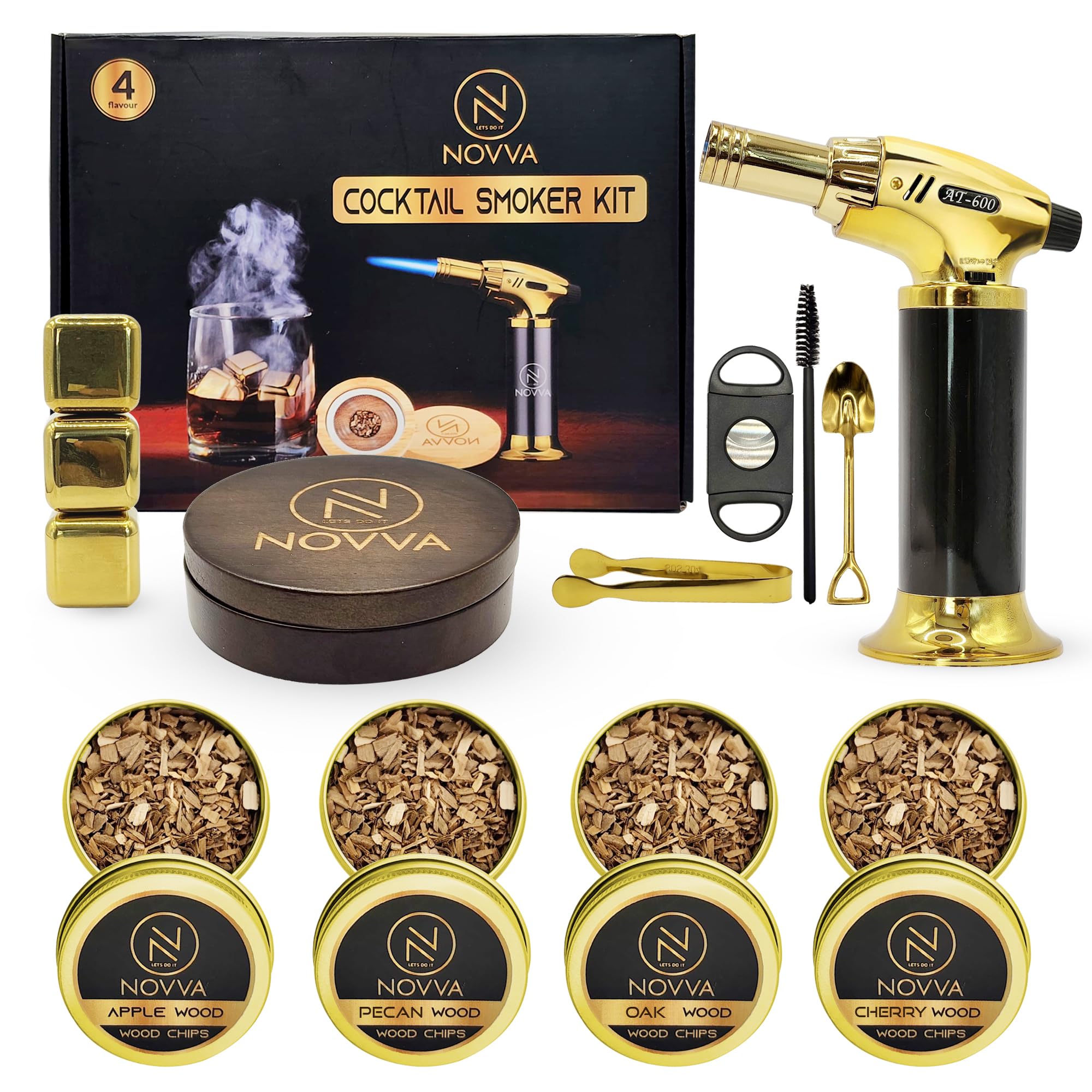 Cocktail Smoker Kit,Bourbon Gifts for Men, Birthday Gifts for Men, Old Fashioned Smoker Kit, Whiskey Smoker Kit, Old Fashioned Kit, Bourbon Smoker Kit